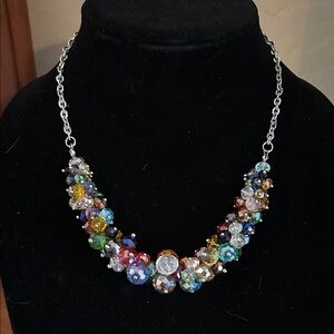 Vibrant Crystal Beaded Necklace